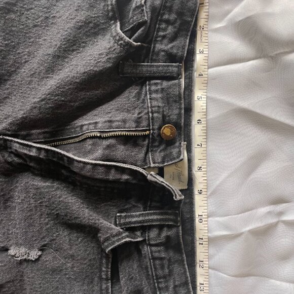 Black Denim Mom Jeans | High Waist - Picture 5 of 9